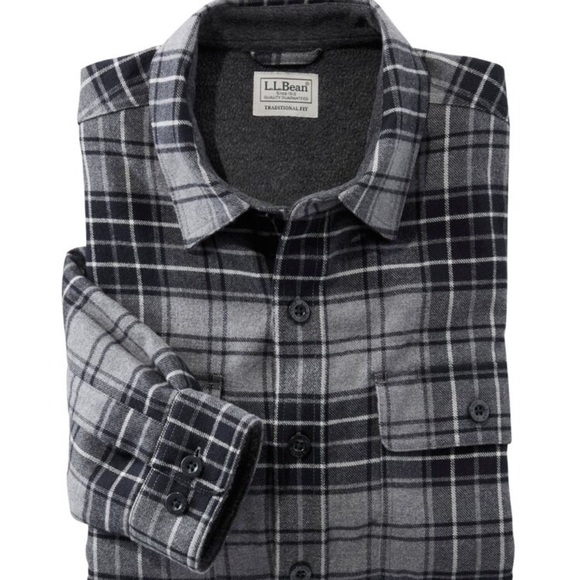 fleece lined flannel jacket